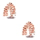 thumbnail image 3 of Adorno de árbol Advancent Decoración de escritorio de cristal natural Rojo 2Conjunto, 3 of 6