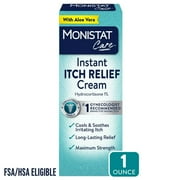 3 Pack Monistat Care Maximum Strength Instant Itch Relief Cream 1 oz