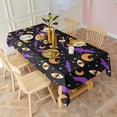 thumbnail image 3 of Halloween Bat Moon Eye Pattern Rectangle Tablecloth 60"x102",Waterproof Polyester Rectangle Table Cloth, Wipeable Spillproof Polyester Tablecloth for Dining, Camping, Indoor and Outdoor, 3 of 6