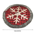 thumbnail image 5 of Cateissary Bonita de árbol, alfombrilla decorativa de Navidad, alfombrilla de árboles exquisita, alfombra de copo de nieve de tela no Kits de decoración para fiestas, 5 of 5