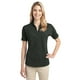 thumbnail image 1 of Camisa con botones en el frente de piqué elástico para mujer Port Authority®. L556 Gris Humo S Autoridad Portuaria L556, 1 of 1