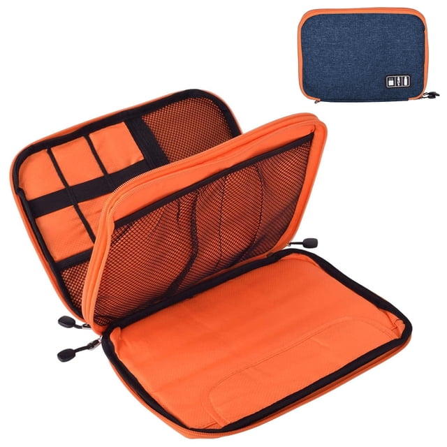 Caja/bolsa de almacenamiento Organizador de bolsillo Cable de viaje universal Accesorios electrónicos Organizador de viaje de bolsillo para teléfonos, cables, discos duros, discos U, tarjetas SD Zhivalor 2033960-3