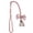 Pink, variant on Voglyf Adjustable Curtain Tiebacks 2 Pack, No Drill Cute Bow Rope Holdbacks, Satin Bow Pearl Decorative Curtain Cords, Hand‑Woven Rope Curtain Tie Backs for Window Curtain Decoration,Blue