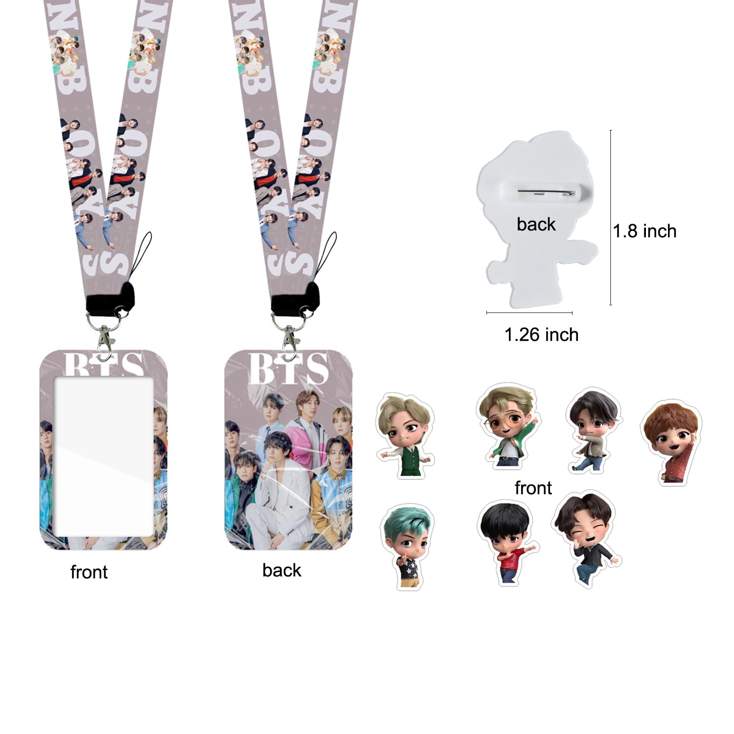 Fans Bangtan Boys Bag Gift Sets Including Drawstring Bag Backpack  Stickers,Lanyard,Face-Masks,Keychain,Necklace,Bracelets,Phone Ring Holder,  Button Pins : : Bags, Wallets and Luggage