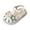Beige, variant on Infant Toddler Girls Sandals Flower Braided Closed Toe Summer Princess Flats Dress First Walker Shoes