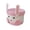 With Lid, variant on Twfbrm Easter Bunny Basket, Woven Cotton Rope Storage Basket with Rabbit Ears for Easter Eggs Hunting, Rustic Style Reusable Empty Decorative Bucket Cute Rabbit Tote Bags for Party Favor