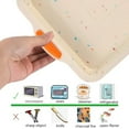 thumbnail image 4 of Non Stick Silicone Brownie Baking Pan With Handles - Steel Frame Inside  Rectangular Cookie Baking Sheet/Jelly Roll Tray Set Nonstick  Cleaned in Dishwasher  13x9 in - Color,color, 4 of 5