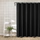 thumbnail image 5 of Juego de Cortina de Ducha de Tela Tejida Color Turquesa - Cortina de Baño de Poliéster, Negro MNFD, 5 of 7