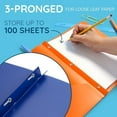 thumbnail image 4 of 30 Plastic Two Pocket Folders with Prongs, Assorted Color, Durable Poly 2 Pocket Folders with Clasps, Letter Size, Bulk 30 Pack, 4 of 9