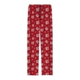 thumbnail image 2 of Mens Christmas Casual Pants Pajama Pants With Drawstring And Pockets Christmas Red L, 2 of 5