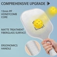 thumbnail image 4 of Pickleball Paddles Set Of 1, Fiberglass Surface, Cute Animals & Graffiti Print, 1 Paddle, 2 Balls & Bag, 4 of 5