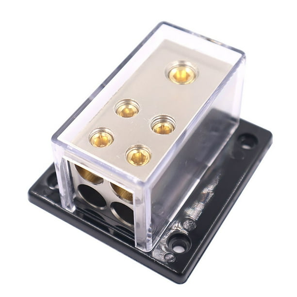 Gneuro Car Audio Amplifier Distribution Block 1 in 4 Out Way Ground