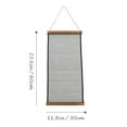 thumbnail image 2 of LEORX Light Brown Hanging Jewelry Organizer with Mesh Display Board and Wood Storage Rack, 2 of 8