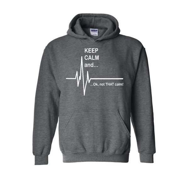 MmF - Mens Plus Sweatshirts and Hoodies, up to Size 5XL - Keep Calm Ok Not That Calm