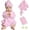 Pink, variant on Newborn Photography Props Bathrobe Outfits Baby Photoshoot Props Robe Girl Baby Photo Prop Outfit Bathrobe