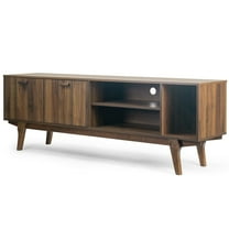 Anona TV Stand with Two Cabinets and Open Shelves