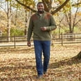 thumbnail image 3 of Boulder Creek By Kingsize Men's Big & Tall ™ Patch Sweater With Mock Neck, 3 of 6