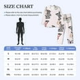 thumbnail image 4 of Fotbe Beautiful Butterfly Pijama de Hombre con Estampado de Manga Larga, Conjunto de 2 Piezas, Ropa de Dormir Suave y Cómoda con Bolsillos-XX-Large, 4 of 7