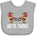 thumbnail image 3 of Inktastic Twin Boy Motorcycle Bear Boys Baby Bib, 3 of 4