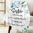 thumbnail image 5 of Sister Birthday Gifts from Sister Blanket, Gift for Sister, Unique Birthday Gifts for Sister from Brother, Big Sister Gifts for Little Girls, Best Sister Gift Blanket 60x50in, 5 of 6