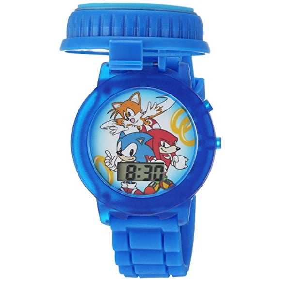 Sonic the Hedgehog Kids' SNC4020 Digital Display Quartz Blue Watch Accutime Accutime