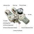 thumbnail image 4 of Air Pump Compressor Oil Filter Regulator Trap Pneumatic Water Separator Pressure Manual Drainage Supply ,Wear-Resistant, 4 of 6