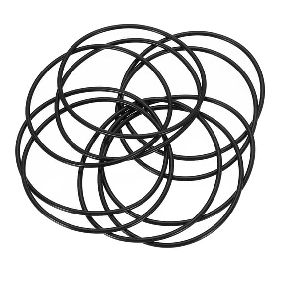 10 Pack AS-242 Nitrile O-rings 70 Durometer 4" ID, 4-1/4" OD, 1/8" Width