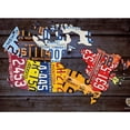thumbnail image 3 of CafePress - License Plate Map Of Canada By Desig - Greeting Card, Blank Inside Glossy, 3 of 3