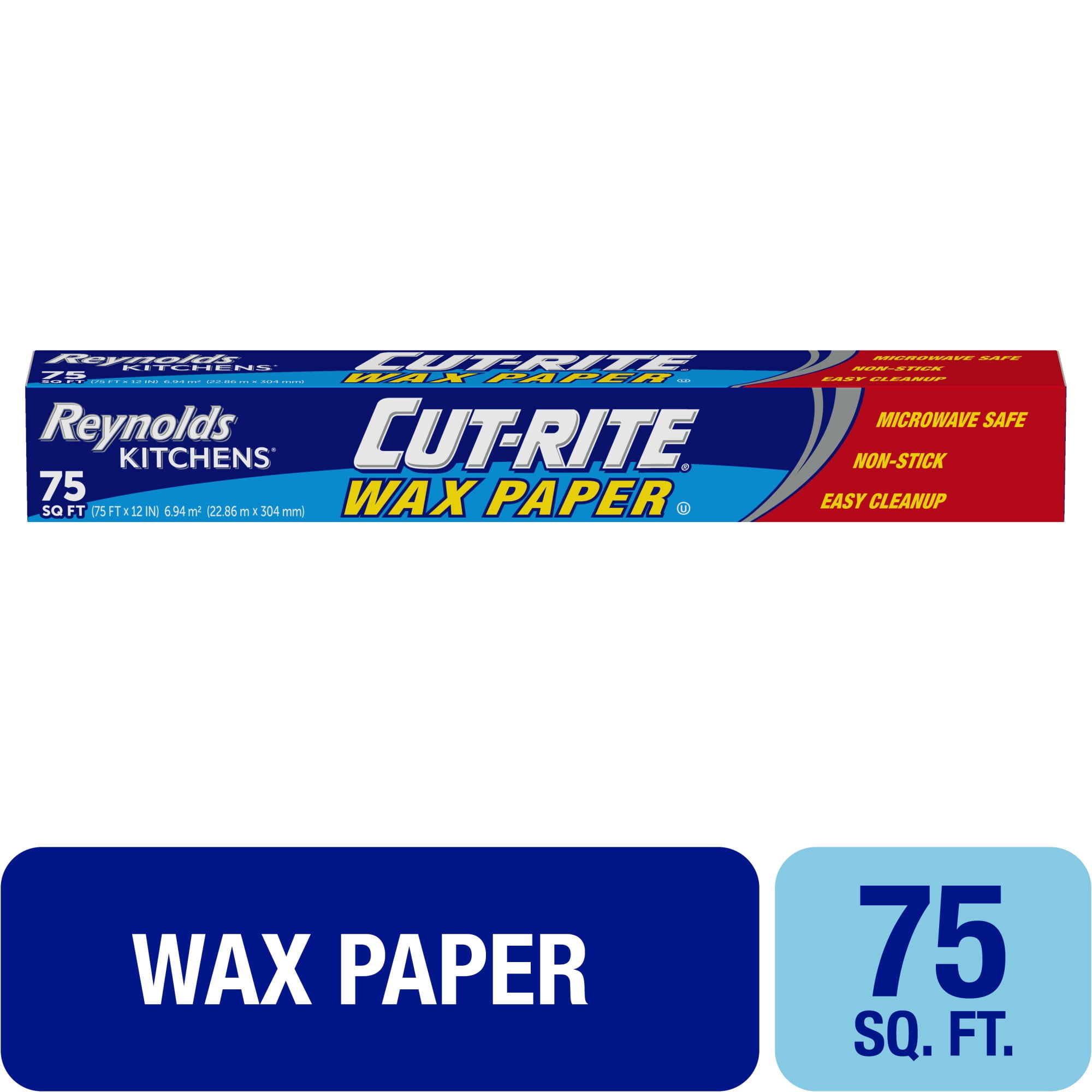 (4 pack) Reynolds Cut-Rite Wax Paper, 75 Square Feet
