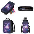 thumbnail image 3 of ZUXONGSY Axolotl Galaxy Print Backpack Set for Teens Boys Girls 17 Inch School Bags Student Backpack 4 Pieces Bookbags Set School Bag with Pencil Case Lunch Box and Water Bottle Holder, 3 of 6