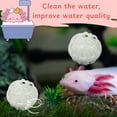 thumbnail image 4 of 1pcs Axolotl Hides for Aquarium with 2pcs Nitrifying Ball Set, Driftwood Axolotl Cave Hideout and Aquarium Filter Balls, Fish Tank Decor, Shelter for Small Pet Frog Fish Betta, 4 of 7