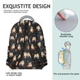 thumbnail image 5 of "Cute Dog Print School Bag - Comfortable & Waterproof for Students & Workers, Multiple Pockets, Trendy Gift for Pup Enthusiasts", 5 of 6
