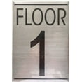 thumbnail image 2 of Floor number Sign Set ( BRUSH ALUMINIUM ), 2 of 3