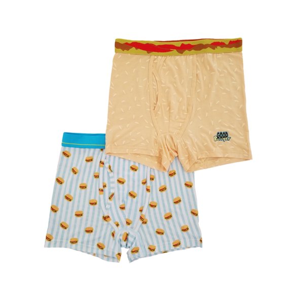 Good Burger Nickelodeon Mens 2-Pack Ultra Soft Boxer Briefs Boxers