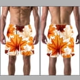thumbnail image 3 of luoweisi Men's Beach Shorts Quick Dry Swim Trunks with Mesh Lining Maple Leaf L, 3 of 5