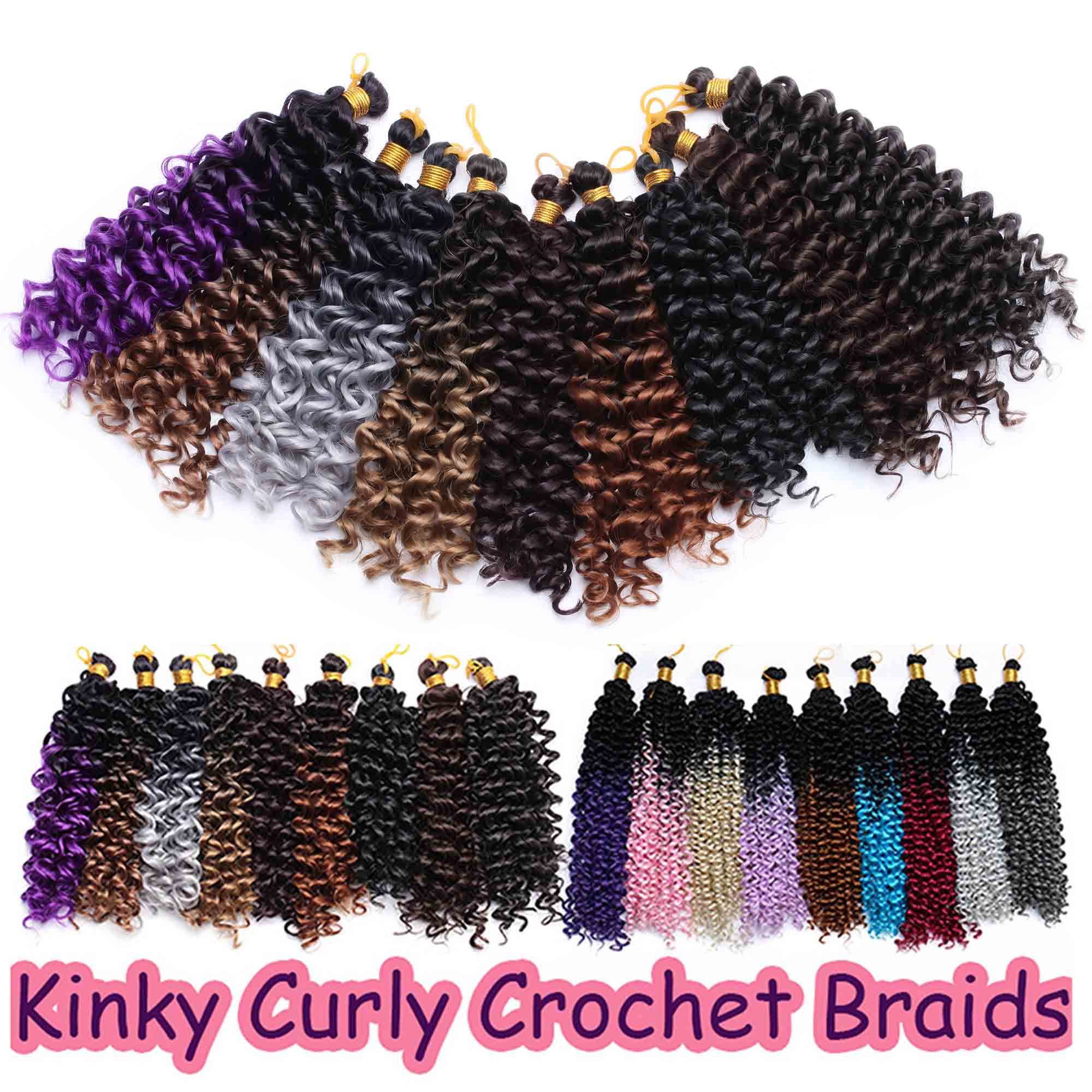 S Noilite 14 Inches Afro Marley Bob Crochet Hair Full Head Hair
