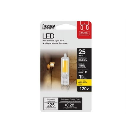 FEIT ELECTRIC LED T4 G9 BASE 25WEQ