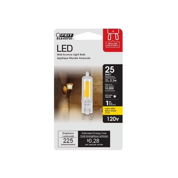 FEIT ELECTRIC LED T4 G9 BASE 25WEQ
