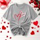 thumbnail image 5 of Camisetas de Manga Corta para Mujeres, Camiseta de Cuello Redondo Impresa de Moda, Primavera Y Verano Casual, 5 of 8