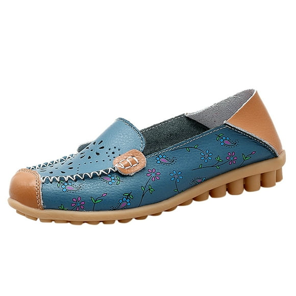 Penny Loafers for Women Comfortable Casual Slip On Business Flats for Work - Fashion Dressy Walking Shoes