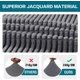 thumbnail image 3 of Pack de 4 fundas para taburetes de silla gris MFZFUKR WMCH-201, 3 of 7