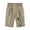 Khaki, variant on Pxkloy Women's Dandelion Bermuda Shorts 11" Knee Length Long Comfy Drawstring Walking Shorts for Women High Waisted Linen Beach Shorts with Pockets Khaki,XXL
