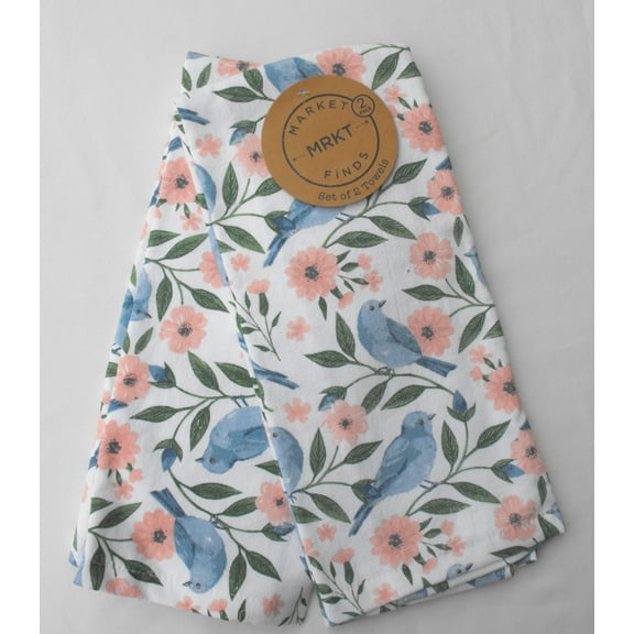 BLUEBIRD KITCHEN TOWELS - SET OF 2