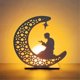 thumbnail image 2 of Wooden Crafts Ornament Lamp Middle East Festival Eid Decorative Lamp Moon Led Decorative Lamps, E, 2 of 5
