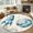 Cream, variant on Round Area Rugs Collection 3 Ft, Space Rocket Non-Slip Residential Carpet, Modena Abstract Universe Stars Planet Indoor Crawling Mats Doormat Runner Rugs Play Mat forBedroom