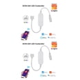 thumbnail image 2 of crativent RGB LED Light Strip Controller Mobile Phone App Remote Household Bar Gaming Atmosphere Lamp Dimmer Accessories RGBW 5 Holes 2Set, 2 of 4