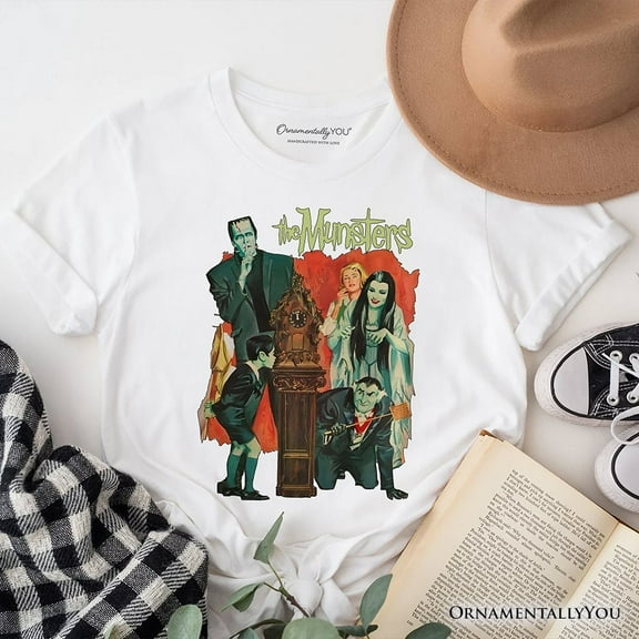 Retro Monster Family Sitcom T-Shirt, Horror Halloween Tee