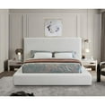 thumbnail image 6 of Meridian Furniture Devin Cream Linen Textured Fabric King Bed, 6 of 7