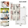 thumbnail image 6 of Yayeee 2 Pack Hand Towels for Bathroom 100% Cotton 16" x 28" Soft Absorbent Kitchen Towel, Beige Deer, 6 of 7
