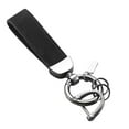 thumbnail image 2 of 4 Llaveros De Cuero De PU Con Clip Para Mochila, Bolso, Bolso De Mano, Color Negro, 2 of 8
